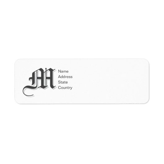 Anpassen der Rücksendeadresse für Monogram M (Vorne)