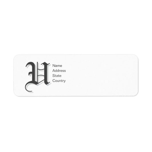 Anpassen der Rücksendeadresse für Monogram U (Vorne)
