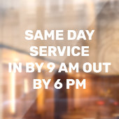 Anpassen der schnellen Abholung der Trockenreinige Fensteraufkleber (Blatt 2)