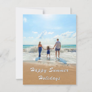 Anpassen der Sommerkarte für Ihr Foto Postkarte