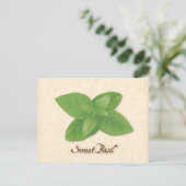 Anpassen der Sweet Basil Postkarte (Stehend Vorderseite)