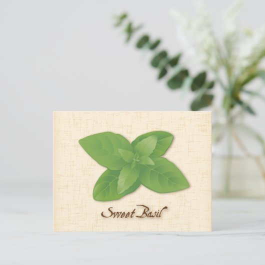 Anpassen der Sweet Basil Postkarte (Stehend Vorderseite)