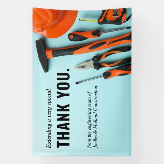 Anpassen der Toolset-Konstruktion | Minimaler Dank Banner (Vertikal)