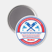 Anpassen der Unternehmenswerbung für Klempnerunter Magnet (Vorderseite/Rückseite)