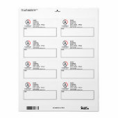 Anpassen der Versandadressmarkierungen (Vorne)