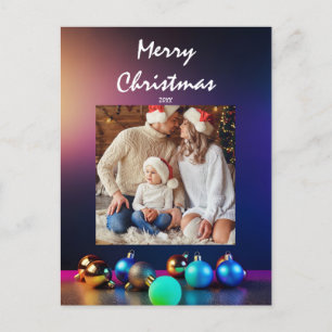 Anpassen der Weihnachtskarte mit Ihrem Foto Postkarte