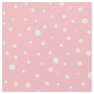 Anpassen der weißen Polka-Punkte in Rosa Stoff