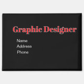 Anpassen der Werbung für den Grafikdesigner Magnet (Vorderseite)