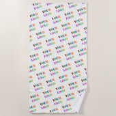 Anpassen der Werbung für Ihr Logo-Foto Strandtuch (Vorderseite)