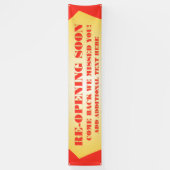 Anpassen der Wiedereröffnung bald eines großen Ope Banner (Vertikal)