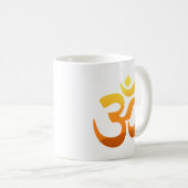 Anpassen der Yoga Om Mantra Symbol Meditation Fitn Kaffeetasse (VorderseiteRechts)