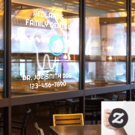 Anpassen der Zahnklinik-Büro Molar Tooth Door Fensteraufkleber