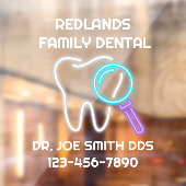 Anpassen der Zahnklinik-Büro Molar Tooth Door Fensteraufkleber (Blatt 2)