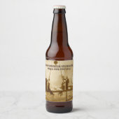 Anpassen der Zuhause für den Eisenerz-Kopfschmerz- Bierflaschenetikett (Vorderseite)