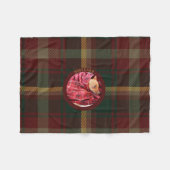 Anpassen des Ahornleaf-Tartan-Hundes an Fleecedecke (Vorderseite (Horizontal))