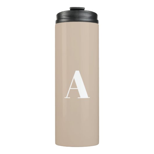 Anpassen des Alphabet-Anfangsbuchstabens Thermosbecher (Vorderseite)