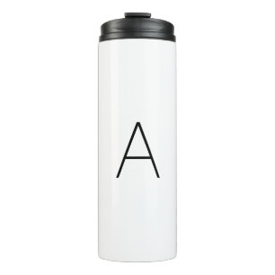 Anpassen des Alphabet-Anfangsbuchstabens Thermosbecher