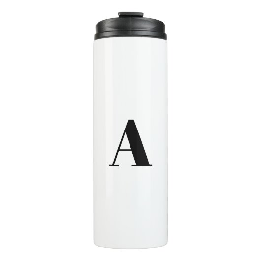 Anpassen des Alphabet-Anfangsbuchstabens Thermosbecher (Vorderseite)