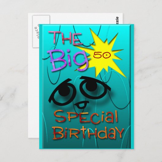 Anpassen des Alters Postkarte (Vorne/Hinten)