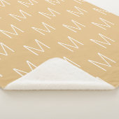 Anpassen des Anfangsbuchstabencamels Khaki in Mono Sherpadecke (3/4)