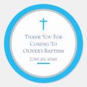 Anpassen des Aufklebers für Taufen Runder Aufkleber (Vorderseite)