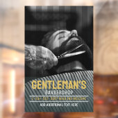 Anpassen des Barbershops Moderner Bart Man Graphic Fensteraufkleber (Blatt 2)