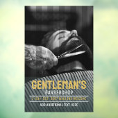 Anpassen des Barbershops Moderner Bart Man Graphic Fensteraufkleber (Blatt 3)