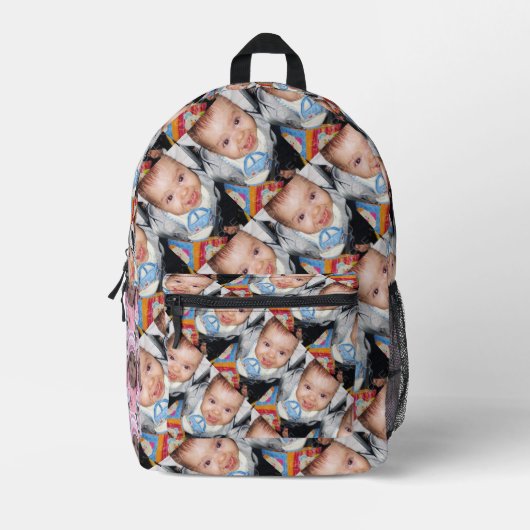 Anpassen des benutzerdefinierten Fünf-Foto-Musters Bedruckter Rucksack (Vorderseite)