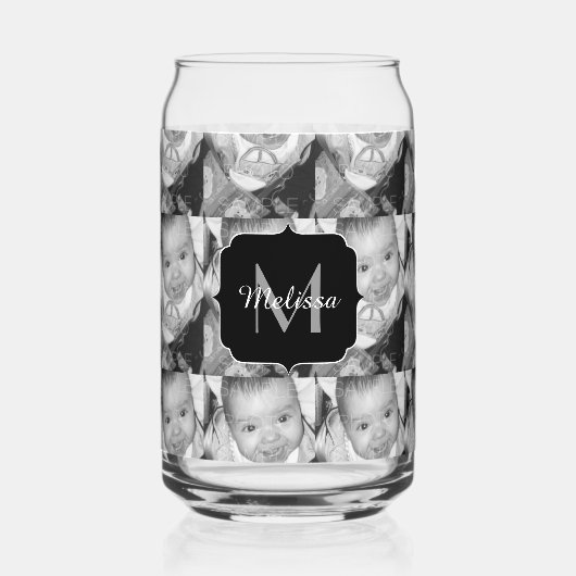 Anpassen des benutzerdefinierten Monogramms für da Dosenglas (Vorderseite)