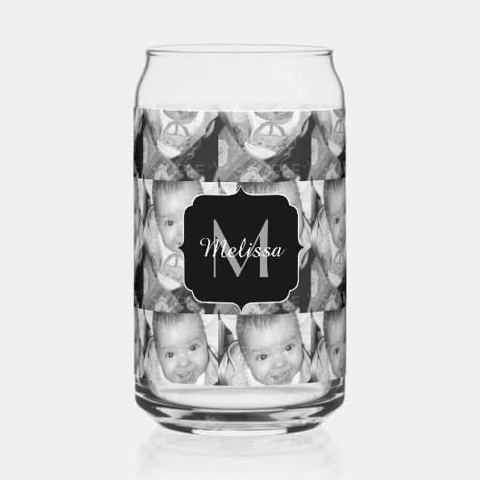 Anpassen des benutzerdefinierten Monogramms für da Dosenglas (Rückseite)