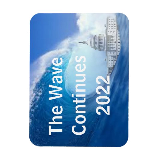 Anpassen des Blue Wave Election 2022 Magnet (Vertikal)