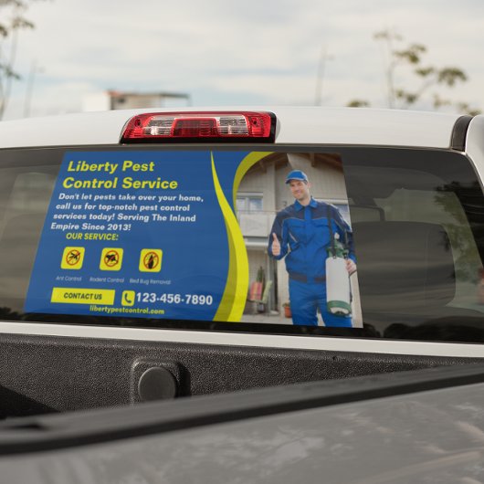 Anpassen des Business-Text-Fotos für die Kontrolle Fensteraufkleber