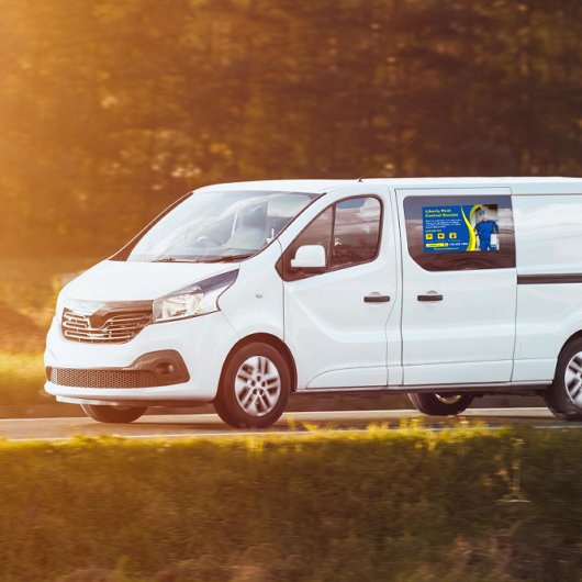 Anpassen des Business-Text-Fotos für die Kontrolle Fensteraufkleber