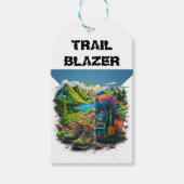 Anpassen des Camping-Backpackens Geschenkanhänger (Vorderseite)