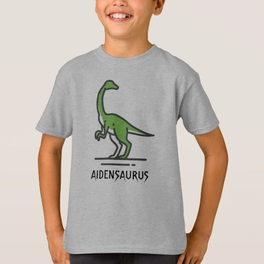 Anpassen des Dinosaurnamens T-Shirt (Vorderseite)