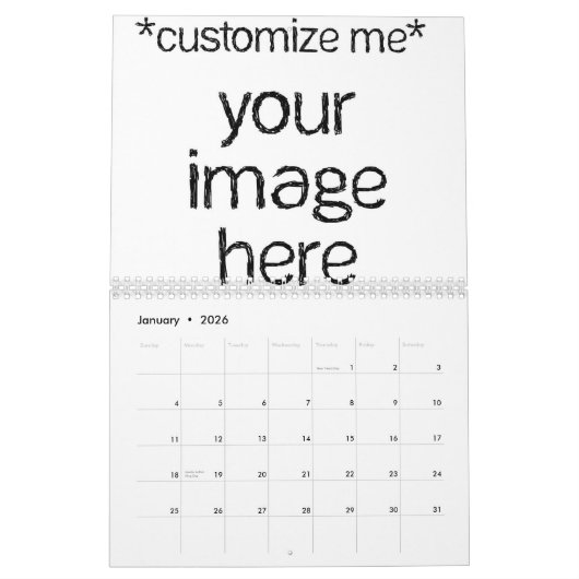 Anpassen des eigenen Designkalenders Kalender (Jan 2026)