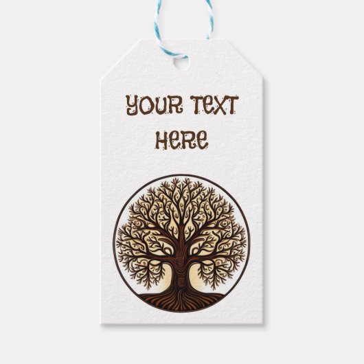 Anpassen des eigenen Lebensbaums Geschenkanhänger (Vorderseite)