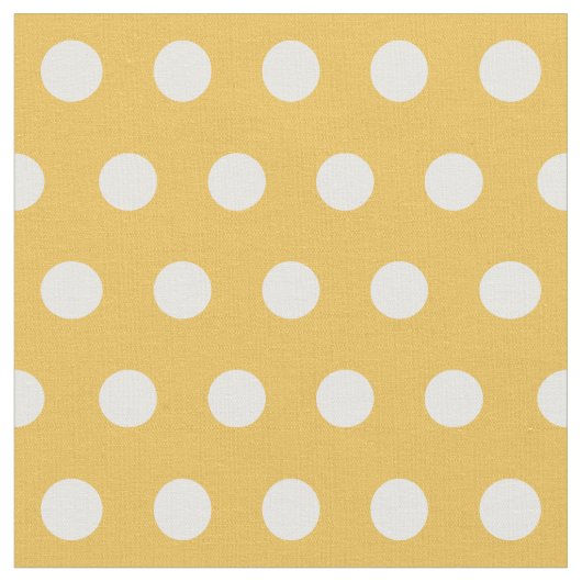 Anpassen des eigenen Polka-Punktmusters in Gelb Stoff (Nahaufnahme)