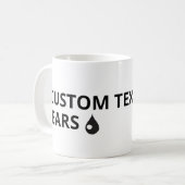 Anpassen des eigenen Textes - Tasse reißen (Vorderseite Links)