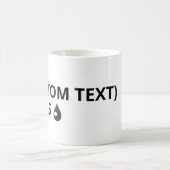 Anpassen des eigenen Textes - Tasse reißen (Mittel)