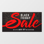 Anpassen des eleganten Black Friday Sale Prozentan Fensteraufkleber (Blatt)