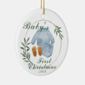 Anpassen des ersten Weihnachtsgeschmucks für Baby Keramik Ornament (Rechts)
