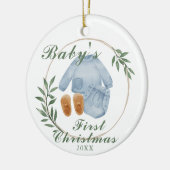 Anpassen des ersten Weihnachtsgeschmucks für Baby Keramik Ornament (Links)
