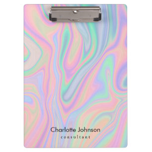 Anpassen des farbigen, flüssigkeitseisernen Farbd Klemmbrett