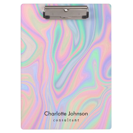 Anpassen des farbigen, flüssigkeitseisernen Farbde Klemmbrett (Vorderseite)