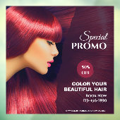 Anpassen des Farbverkaufs für generische Haarsäle Fensteraufkleber (Blatt 3)