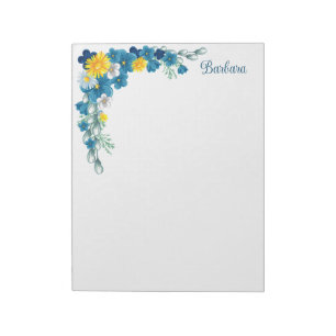 Anpassen des floralen Notepad Notizblock
