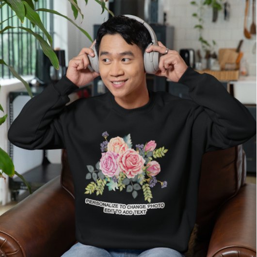 Anpassen des Foto Artwork-Zitats Sweatshirt