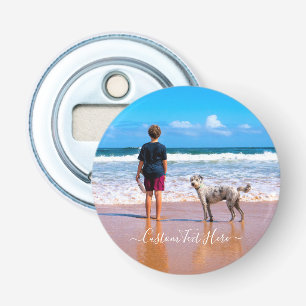 Anpassen des Foto-Flaschenöffners mit Text Flaschenöffner