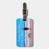 Anpassen des Foto-Gepäckanhängers mit Textname Gepäckanhänger (Vorderseite vertikal)